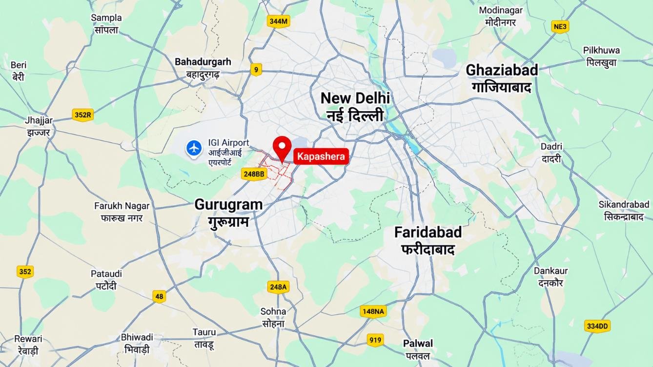 WOZTY's location in Kapashera, New Delhi